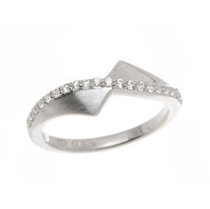 Dámský stříbrný prsten s čirými zirkony SVLR0198SH8LM55