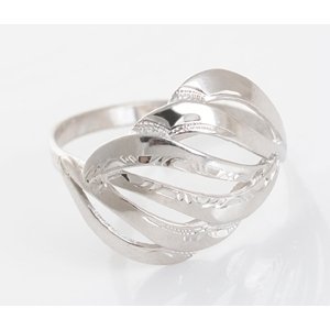 Dámský stříbrný prsten bez kamínků STRP0288F