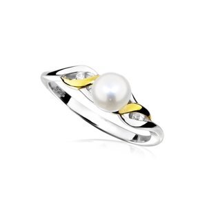Stříbrný prsten s pravou perlou SVLR0005SH8P1