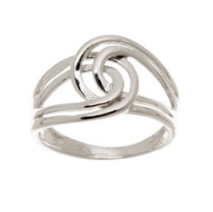 Dámský stříbrný prsten bez kamínků STRP0334F