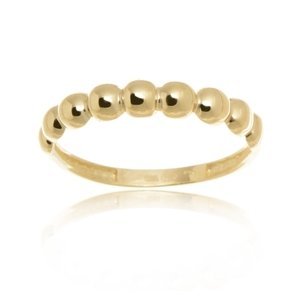 Dámský prsten ze žlutého zlata bez kamínků PR0456F + DÁREK ZDARMA