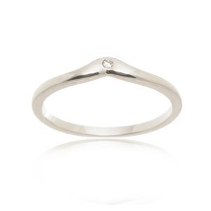 Dámský stříbrný prsten se zirkonem STRP0371F