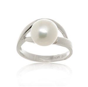 Stříbrný prsten se sladkovodní perlou STRP0416F + dárek zdarma