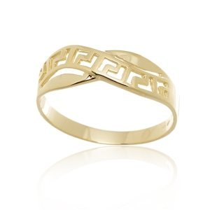 Dámský prsten ze žlutého zlata PR0499F + DÁREK ZDARMA