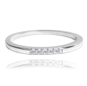 Dámský stříbrný prsten s čirými zirkony JMAN0304SR