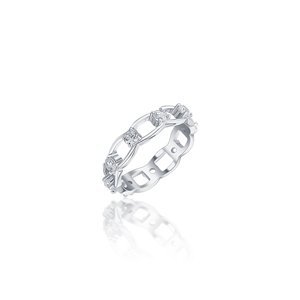 Dámský stříbrný prsten s čirými zirkony STRP0430F