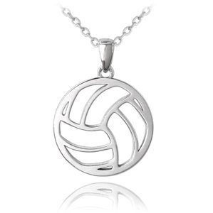 Stříbrný náhrdelník volejbalový míč JMAN0334VN50