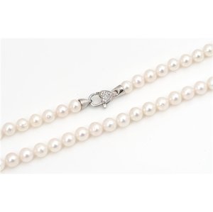 Luxusní stříbrný perlový náhrdelník STNAH0129F + dárek zdarma