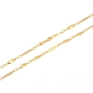 Zlatý článkový náhrdelník 50 cm ZLNAH081F + DÁREK ZDARMA