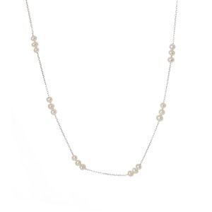 Stříbrný perličkový náhrdelník STNAH105F