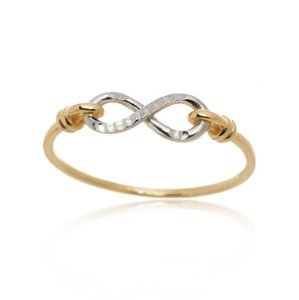 Dámský prsten ze žlutého zlata nekonečno PR0557F + DÁREK ZDARMA