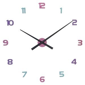 Nalepovací nástěné hodiny barevné JVD HT466.1