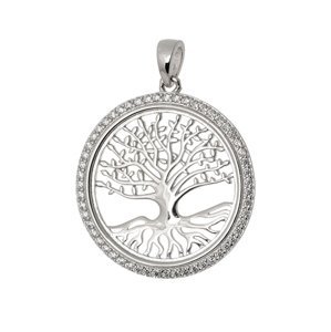Stříbrný přívěšek strom života STRZ0949F