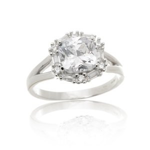 Dámský stříbrný prsten se zirkony STRP0499F + dárek zdarma