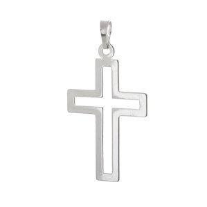 Stříbrný přívěšek kříž STRZ0959F