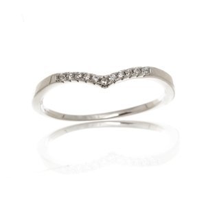 Dámský stříbrný prsten s čirými zirkony AGG274