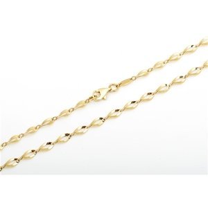 Zlatý článkový náhrdelník ze žlutého zlata ZLNAH108F + DÁREK ZDARMA