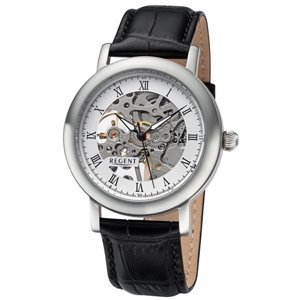 Pánské mechanické hodinky Regent F-1389 + dárek zdarma
