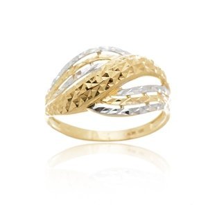 Dámský prsten ze žlutého zlata PR0631F + DÁREK ZDARMA
