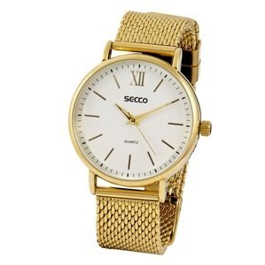 Náramkové pozlacené hodinky Secco S A5033,3-131