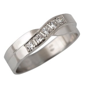 Zlatý prsten s diamanty bp0045 + DÁREK ZDARMA