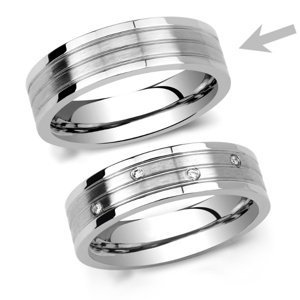 L´AMOUR pánský ocelový snubní prsten velikost obvod 70 mm