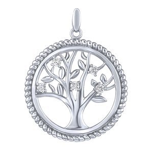 Stříbrný přívěsek strom života Yoko s Brilliance Zirconia