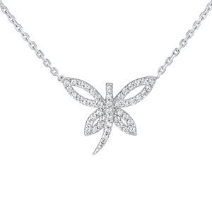 Stříbrný náhrdelník s přívěskem vážky Partia s Brilliance Zirconia dámský i dětský