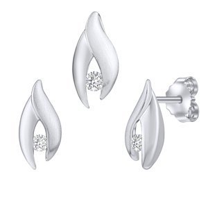 Stříbrný set šperků Claire s čirým Brilliance Zirconia - náušnice a přívěsek