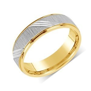 L'AMOUR snubní ocelový prsten pro muže i ženy velikost obvod 52 mm