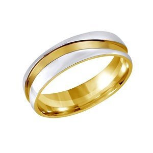 Snubní ocelový prsten pro ženy a muže MARIAGE velikost obvod 59 mm