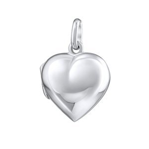 Stříbrný medailon otevírací srdce 17 mm