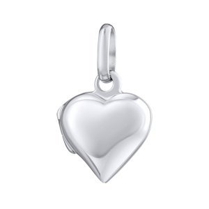 Stříbrný medailon otevirací srdce 12 mm