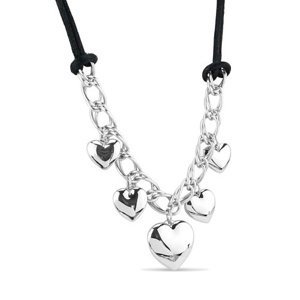 Srdíčkový náhrdelník z chirurgické oceli 60cm