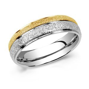 Snubní ocelový prsten FLERS velikost obvod 47 mm