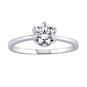 Stříbrný prsten PRINCESS se Swarovski® Zirconia velikost obvod 57 mm