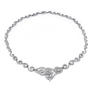 Stříbrný náhrdelník PRINCESS s micro zirconia