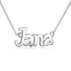 Stříbrný řetízek se jménem JANA