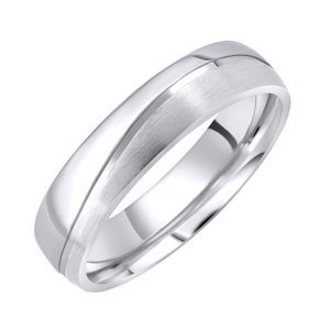 Snubní ocelový prsten GLAMIS pro muže i ženy velikost obvod 64 mm