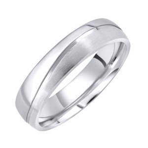 Snubní ocelový prsten GLAMIS pro muže i ženy velikost obvod 66 mm