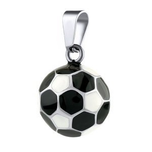 Ocelový přívěsek fotbalový míč