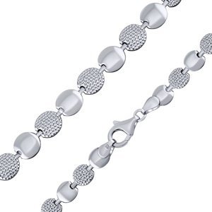 Stříbrný náhrdelník LUNA 45 cm