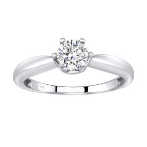 Stříbrný prsten se Swarovski® Zirconia velikost obvod 49 mm