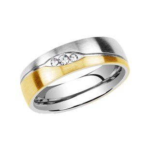 Ocelový snubní prsten pro ženy LE BLANC velikost obvod 60 mm