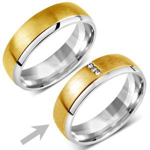 Snubní ocelový prsten pro ženy VIENNE velikost obvod 48 mm