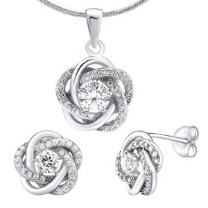 Stříbrný set šperků ROSALYN - náušnice a přívěsek