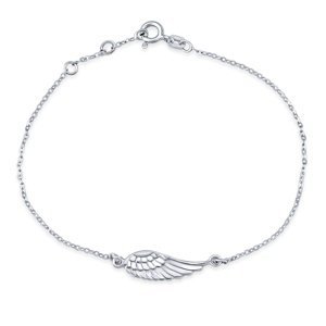 Stříbrný náramek s přívěskem andělské křídlo