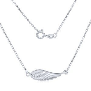 Stříbrný náhrdelník s přívěskem andělské křídlo