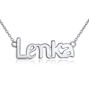 Stříbrný řetízek se jménem LENKA