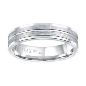 Snubní stříbrný prsten AVERY v provedení bez kamene pro muže i ženy velikost obvod 62 mm